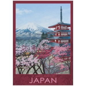 Japan Poster - Illustration by Jonathan Chapman