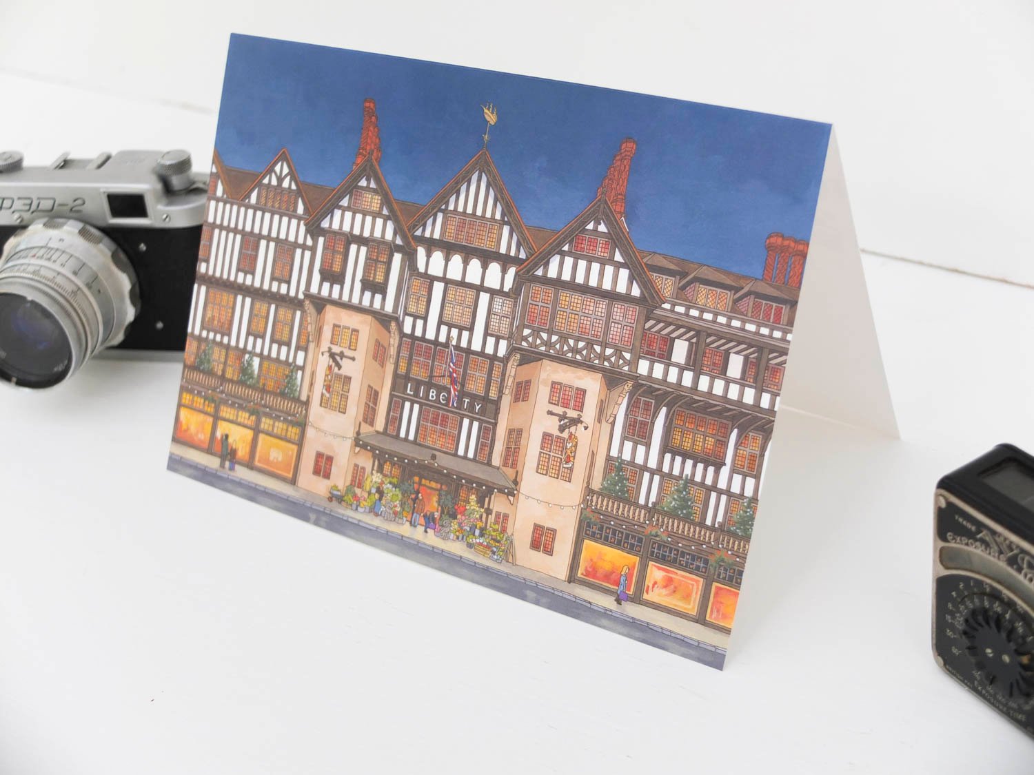 Liberty London Greeting Card - Illustration By Jonathan Chapman Illustration By Jonathan Chapman