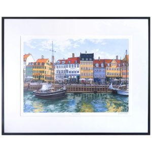 Nyhavn Copenhagen Limited Edition Print - Illustration by Jonathan Chapman-2