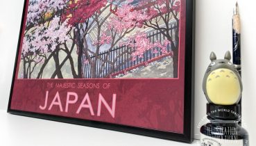 Majestic Seasons of Japan Travel Poster