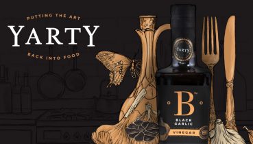 Great British Food Awards - Black Garlic Vinegar Illustration