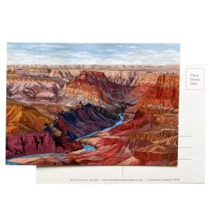 Grand Canyon Postcard - Illustration by Jonathan