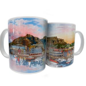 V&A Waterfront Cape Town Coffee Mug (VAWCM700) - Illustration by Jonathan Chapman