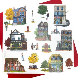 Home Sweet Home Greeting Card (HSHGC101) - Illustration by Jonathan Chapman