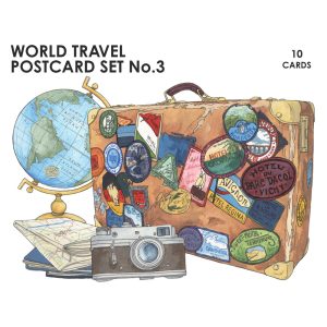 World Travel Postcard Set 3 - Illustration by Jonathan Chapman