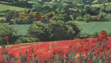 Marlborough Poppy Fields - Illustration by Jonathan Chapman